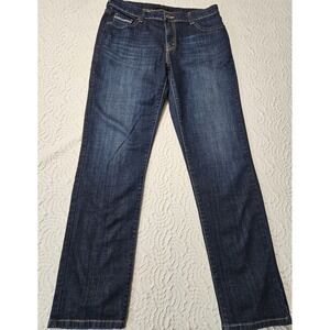 Levi's Mid Rise Skinny Jeans Women 14M Dark Denim Pre-Owned